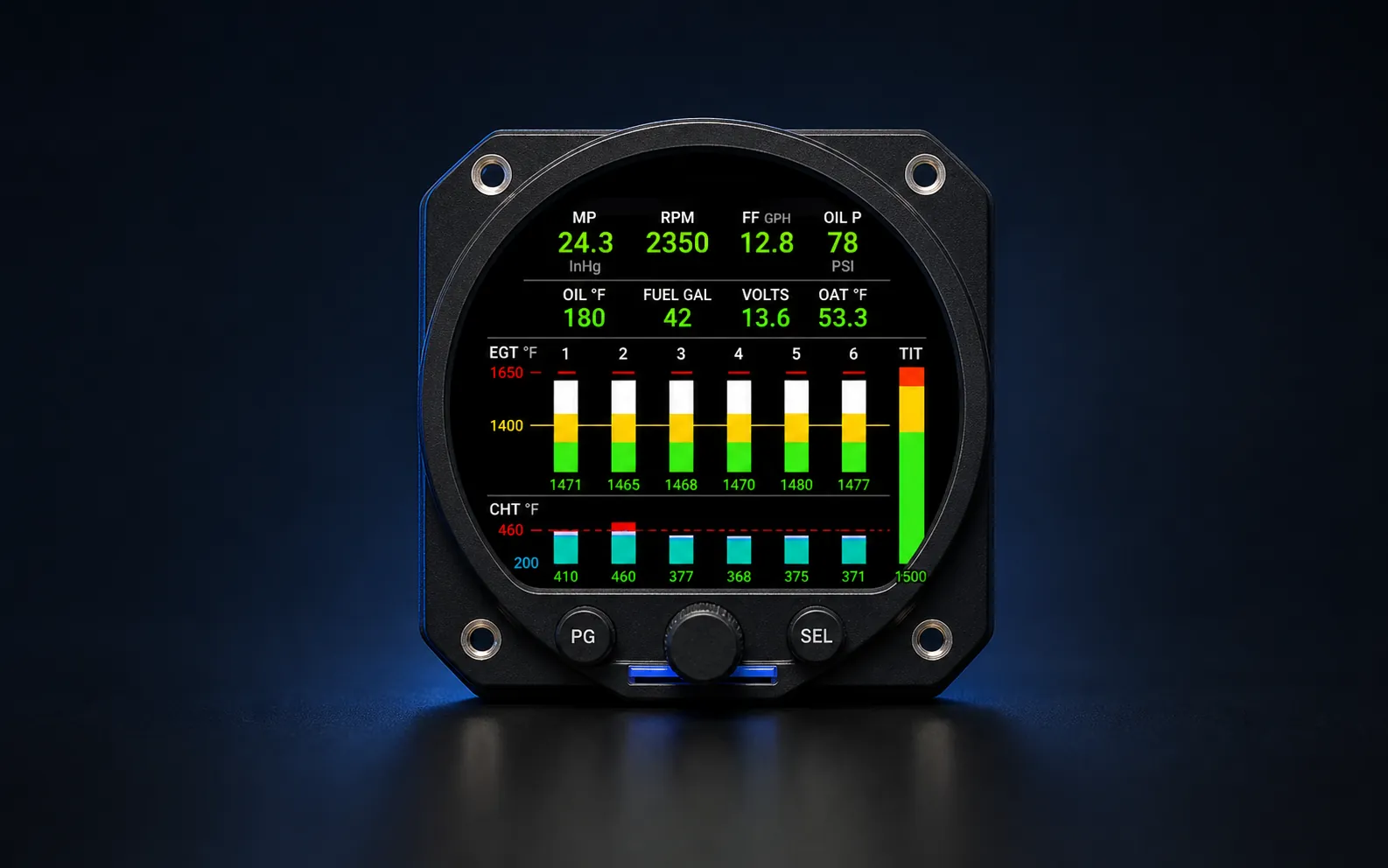 Insight G4-style graphic engine monitor